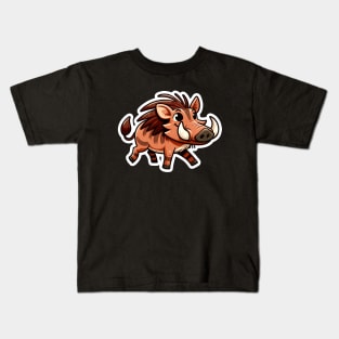 Kawaii Warthog Kids T-Shirt